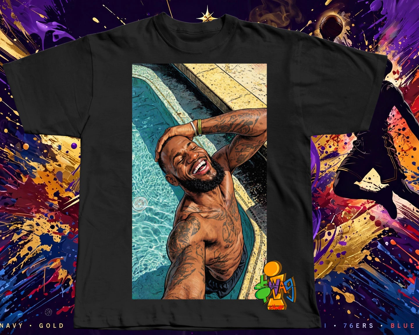 LeBron “Smiling through it all…” meme tee