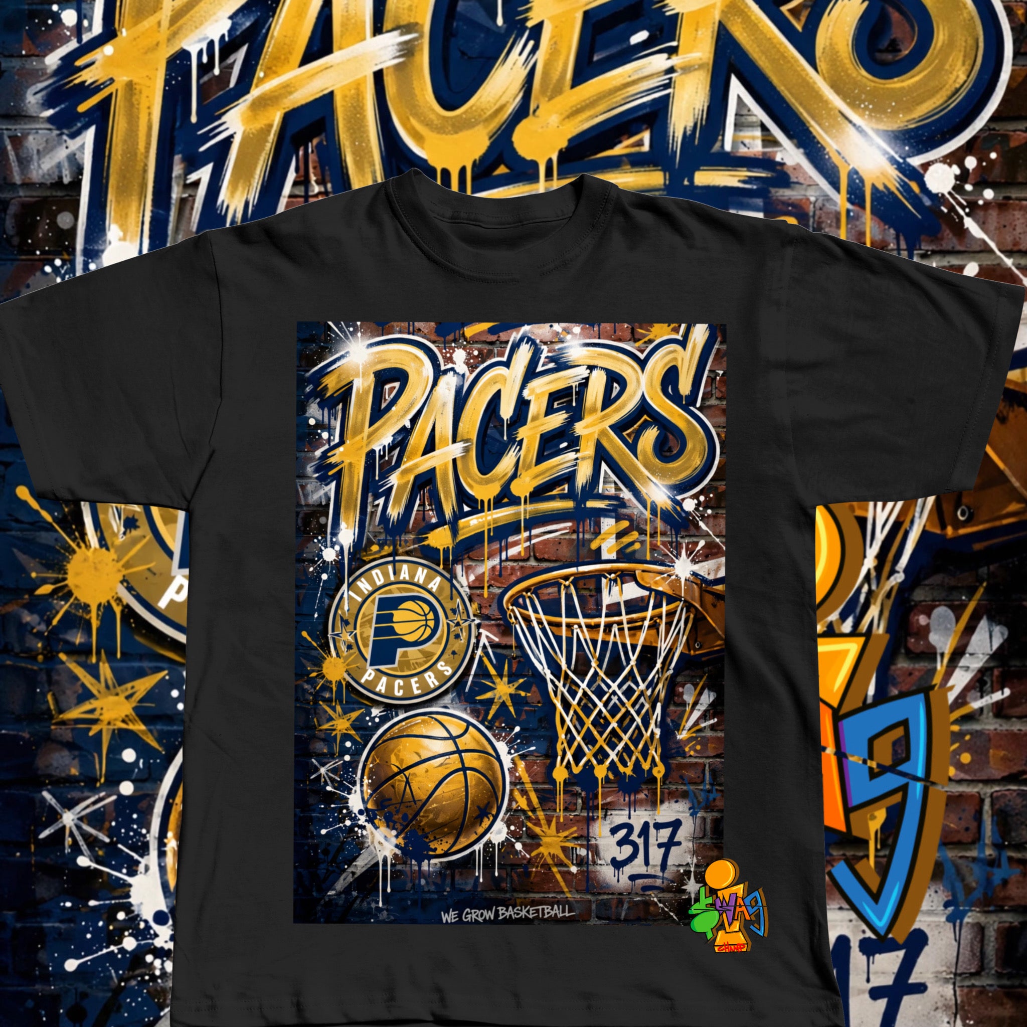 Pacers “Graffiti Wall” tee